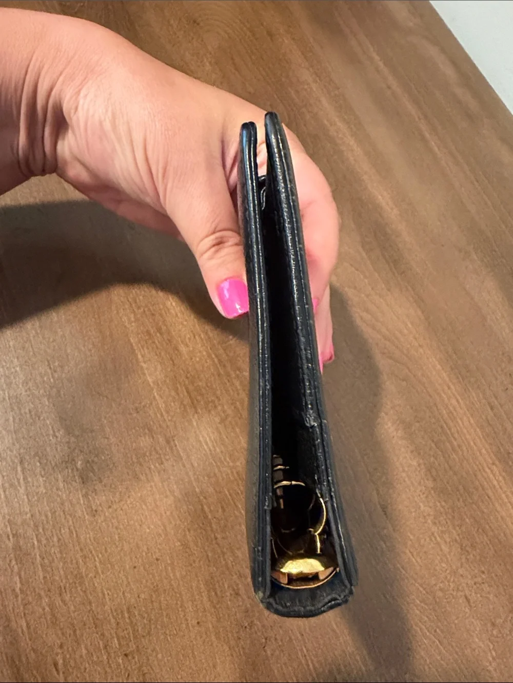 Vintage Chanel Black Leather Agenda/Planned